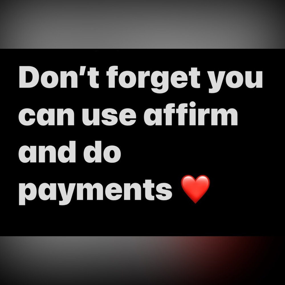 I LOVE AFFIRM 🖤